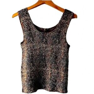 Nicola leopard print sleeveless blouse Large mobwife cheetah crepe animal print